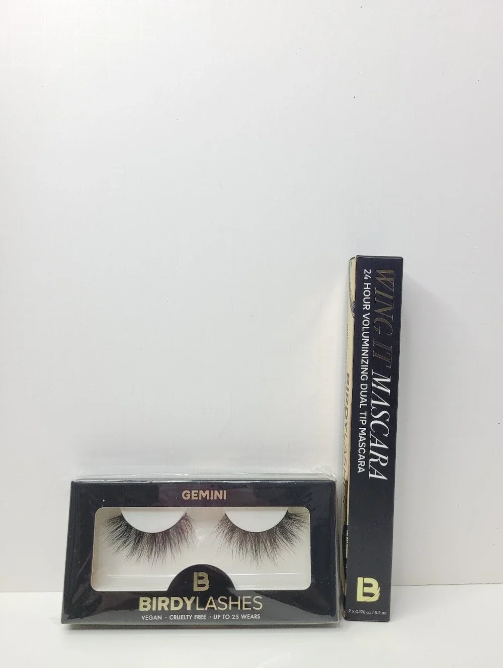 Gemini False Lashes with Wing It Mascara - Black